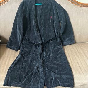 Ralph Lauren Black Polo Robe